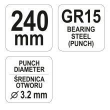 Blech Loch Zange Ø 3,2mm Typ YT-51320