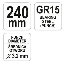 Blech Loch Zange  3,2mm Typ YT-51320