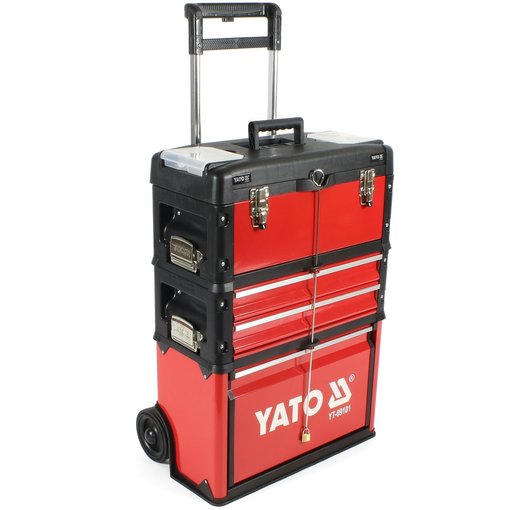 Werkzeug-Trolley mit 3 Modulen YT-09101