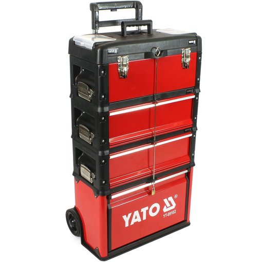 Werkzeug-Trolley mit 4 Modulen YT-09102 + YT-09108
