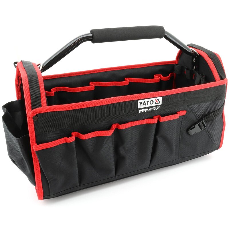 PARAT BASIC Tool Bucket | Werkzeugeimer mit Schultergurt | 62 Fächer