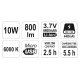LED Akku-Scheinwerfer 10 Watt + Power Bank YT-81820