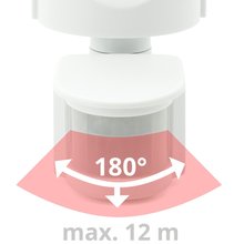 Bewegungsmelder Weiß IP44 180° 5 - 12 m Typ 83123