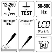 Spannungsprfer 12-250 V YT-28630
