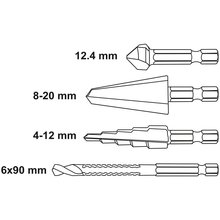 HSS HEX Bohrer- Set 4-teilig YT-44705