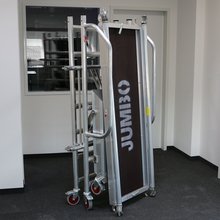 Profi Aluminium-Gerst mit Treppe klappbar 178X74 cm 178SKT