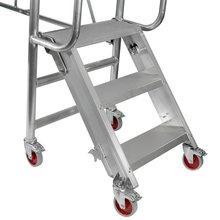 Profi Aluminium-Gerst mit Treppe klappbar 178X74 cm 178SKT