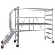 Profi Aluminium-Gerüst mit Treppe klappbar 178X74 cm 178SKT