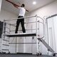 Profi Aluminium-Gerüst mit Treppe klappbar 178X74 cm 178SKT