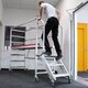 Profi Aluminium-Gerüst mit Treppe klappbar 178X74 cm 178SKT
