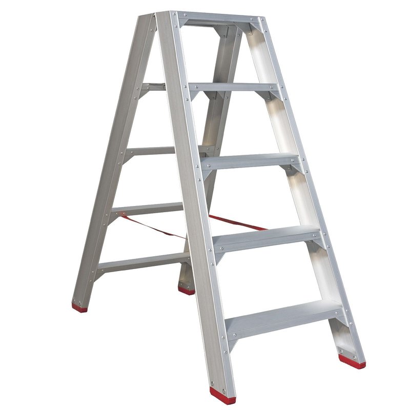 Bockleiter Aluminium 5 Stufen 41TSS205 Online Shop rund um Haus, Ga
