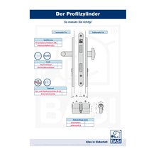 BASI Profil-Kurzzylinder Gleich Schlieend mit Not- und Gefahrenfunktion Typ M5221-2727