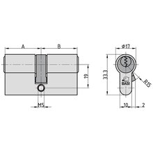 BASI Profil-Doppelzylinder Gleich Schlieend Typ M5001-0000 30/30