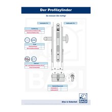 Profil-Doppelzylinder Gleich Schlieend Typ 5001-1010 40/40