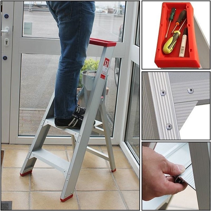 Aluminium Leiter 2 Stufen 41TSE102 Online Shop rund um Haus, Garten