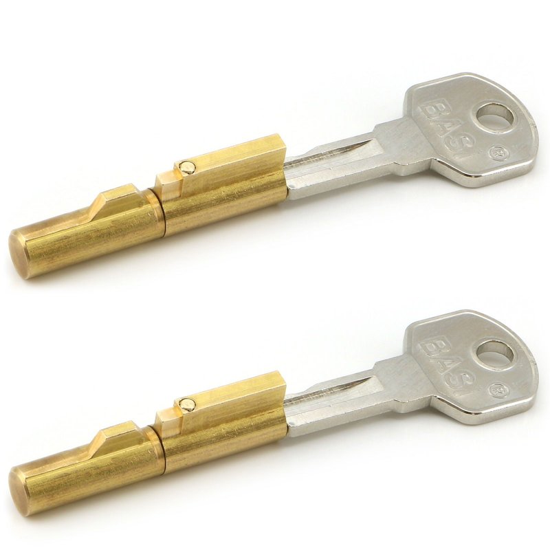 2 x BASI® Schlüssellochsperrer GL 2 Schlüssel SS12 Typ 9000-1201