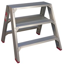 Breite Bockleiter Aluminium 3 Stufen 41TSB203