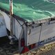 Anhänger- und Containernetz ca. 200 g/m²  Monofilgewebe grün mit Ösen