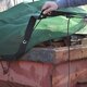 Anhänger- und Containernetz ca. 200 g/m²  Monofilgewebe grün mit Ösen