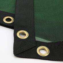 Anh�nger- und Containernetz 2,3 x 4,5 Meter ca. 200 g/m�  Monofilgewebe gr�n mit �sen