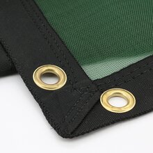 Anh�nger- und Containernetz 3,5 x 6 Meter ca. 200 g/m�  Monofilgewebe gr�n mit �sen