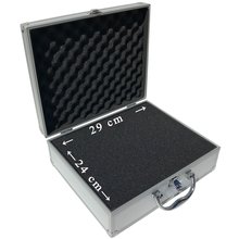 Aluminium Koffer Silber Wrfelschaum LxBxH 300 x 250 x 100 mm