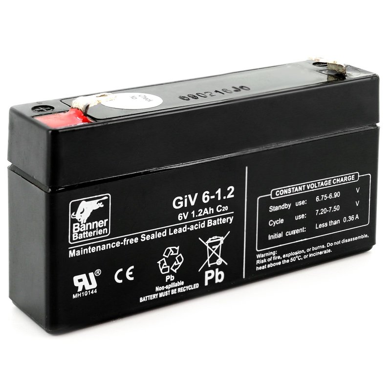 Batterie Stand by Bull 6 Volt 1,2Ah GiV 06-1.2