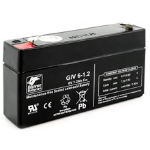 Batterie Stand by Bull 6 Volt 1,2Ah GiV 06-1.2