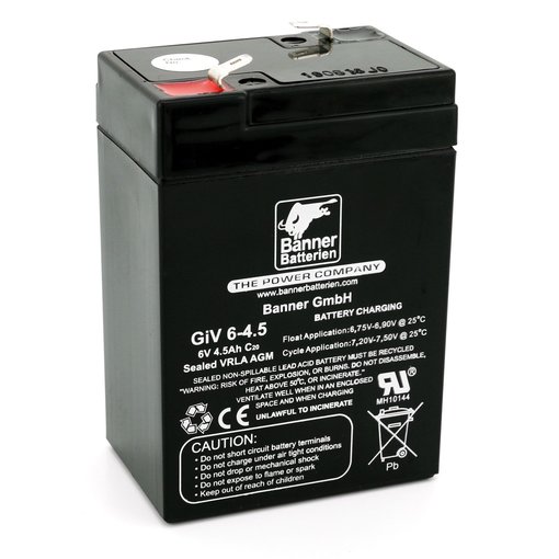 Batterie Stand by Bull 6 Volt 4,5 Ah GIV 06-4.5