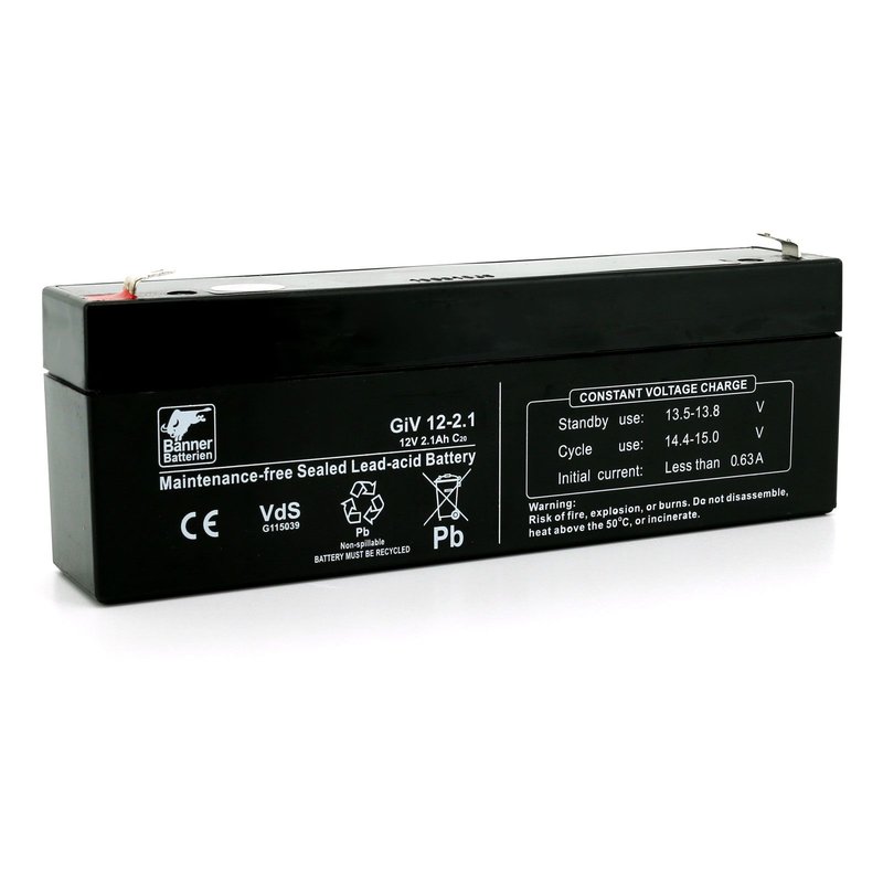 Batterie Stand by Bull 12 Volt 2,1 Ah GIV 12-2.1