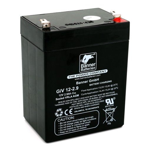 Batterie Stand by Bull 12 Vol 2,9 Ah GIV 12-2.9