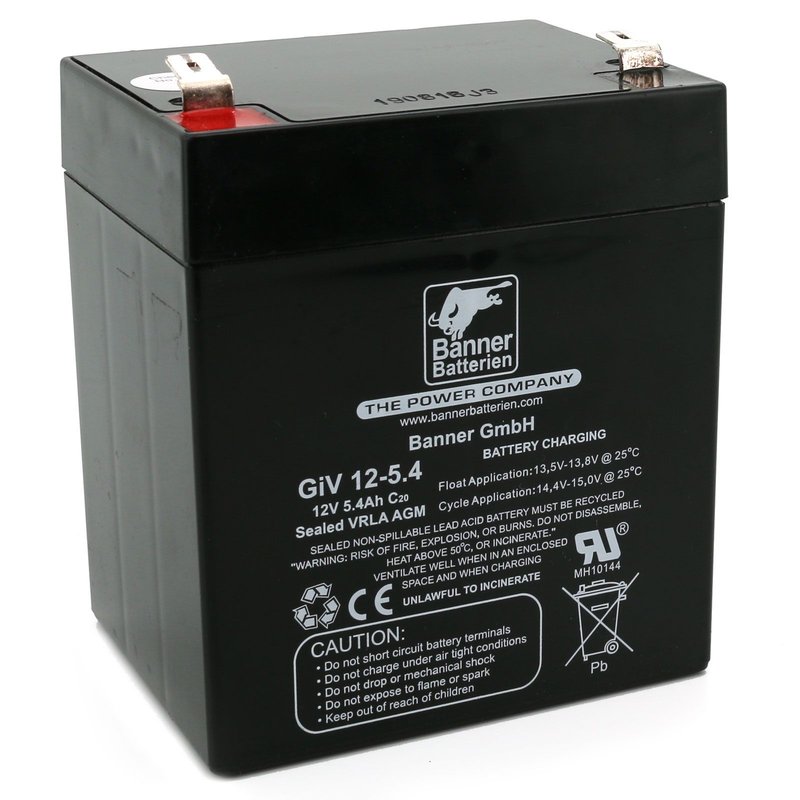 Batterie Stand by Bull 12 Volt 5,4 Ah GIV 12-5.4