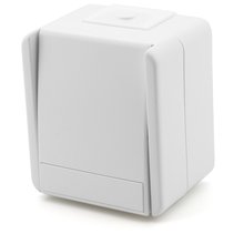 Schalter 1-Polig wei IP44 10AX 250V SF10PW