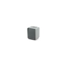 Schalter 1-Polig + Kontrollleuchte grau IP44 10AX 250V SF10GYTI