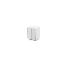 Doppel Schalter 1-Polig wei IP44 10AX 250V SF50PW