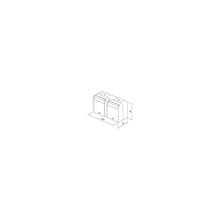 Doppel Steckdose horizontal Schuko + Deckel wei IP44 16A 250V CF14PW
