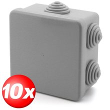 10 x Abzweigdose grau IP44 RN01 AF10GY