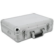 Aluminium Koffer Silber mit Werkzeughalter (LxBxH) 43 x 33 x 14 cm