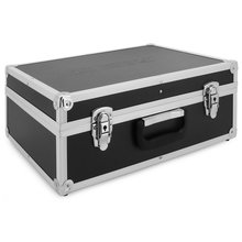 Aluminium Koffer Schwarz  mit Werkzeughalter (LxBxH) 450 x 320 x 175 mm