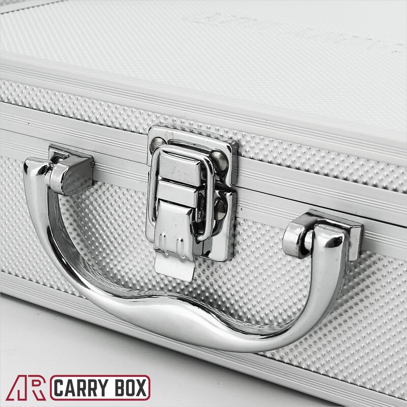 Aluminium Koffer Box verschiedene Farben mit Schaumstoffeinlage (LxBx