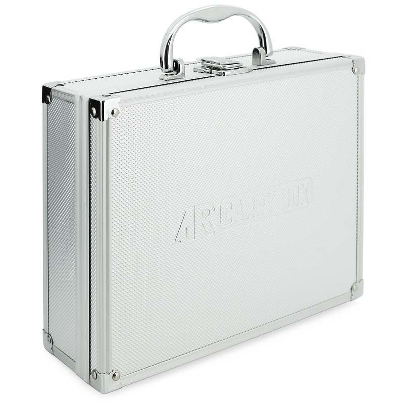 Aluminium Koffer Silber Box mit Schaumstoffeinlage 560012