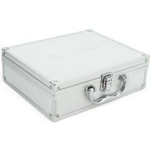 ECI Alu Koffer Silber (LxBxH) 26x21x8 cm Box mit Schaumstoffeinlage 560012