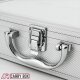 ECI Alu Koffer Silber (LxBxH) 26x21x8 cm Box mit Schaumstoffeinlage 560012