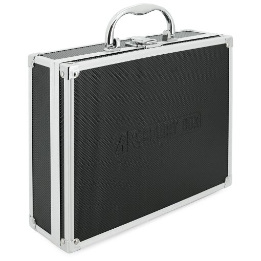 ECI Alu Koffer Schwarz (LxBxH) 26x21x8 cm Box mit Schaumstoffeinlage 560013