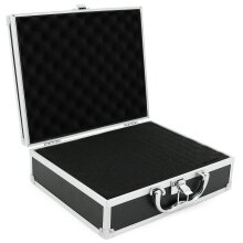 ECI Alu Koffer Schwarz (LxBxH) 26x21x8 cm Box mit Schaumstoffeinlage 560013