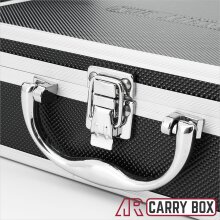ECI Alu Koffer Schwarz (LxBxH) 26x21x8 cm Box mit Schaumstoffeinlage 560013