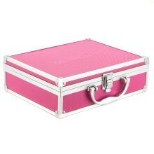 ECI Alu Koffer Pink (LxBxH) 26x21x8 cm Box mit Schaumstoffeinlage 560024