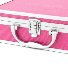 ECI Alu Koffer Pink (LxBxH) 26x21x8 cm Box mit Schaumstoffeinlage 560024