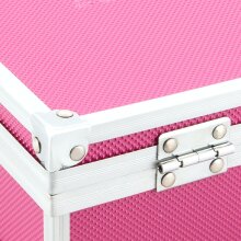 ECI Alu Koffer Pink (LxBxH) 26x21x8 cm Box mit Schaumstoffeinlage 560024