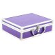 ECI Alu Koffer Lila (LxBxH) 26x21x8 cm Box mit Schaumstoffeinlage 560025